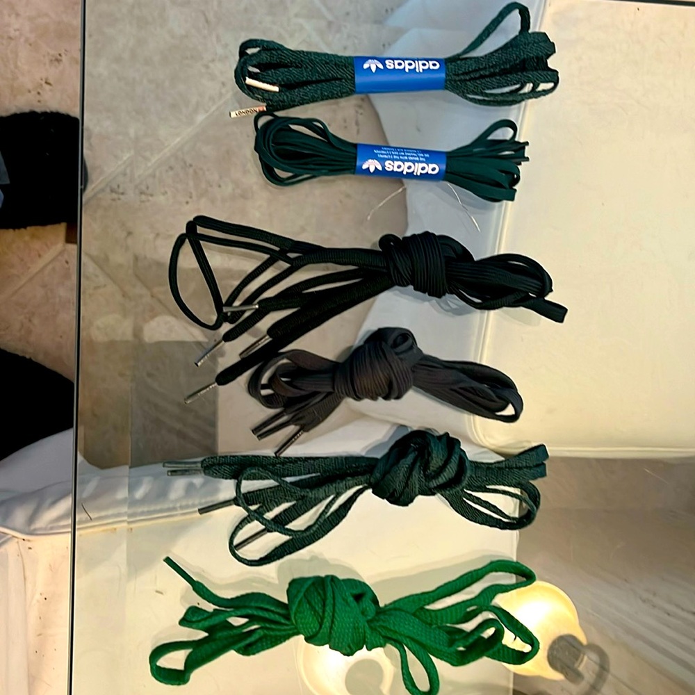 Adidas and puma laces